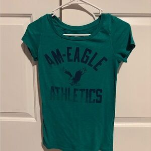American Eagle Outfitters Teal Favorite Tee